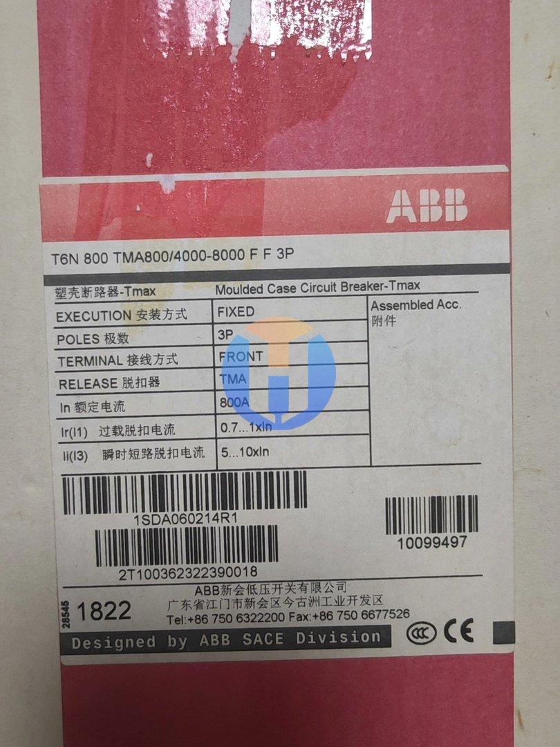 NEW ABB T6N 800 TMA800 3P