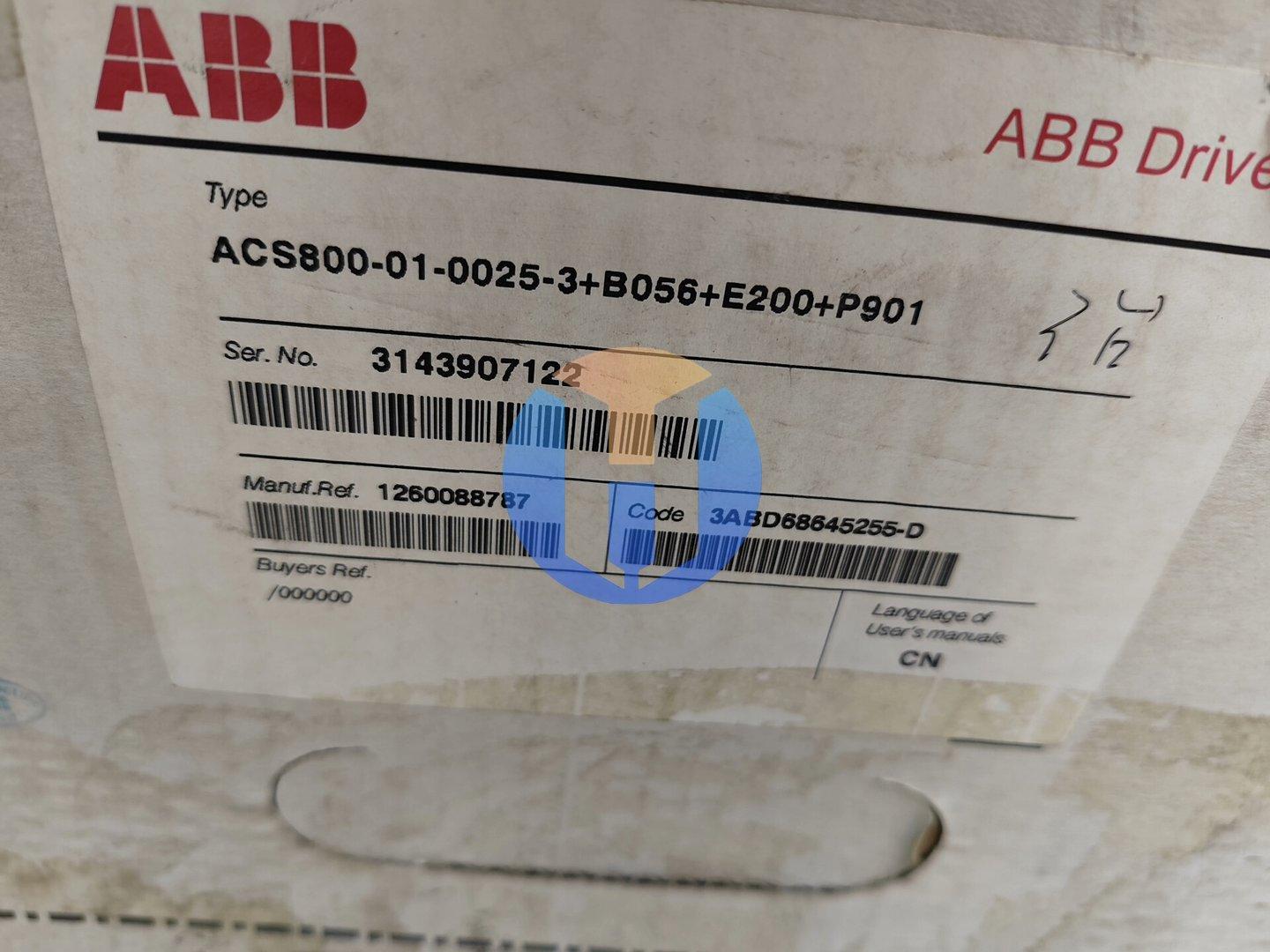 NEW ABB ACS800-01-0025-3+B056+E209+P901 NEW ABB ACS800-01-0025-3+B056+E209+P901 Industrial Automation Part - Image 1