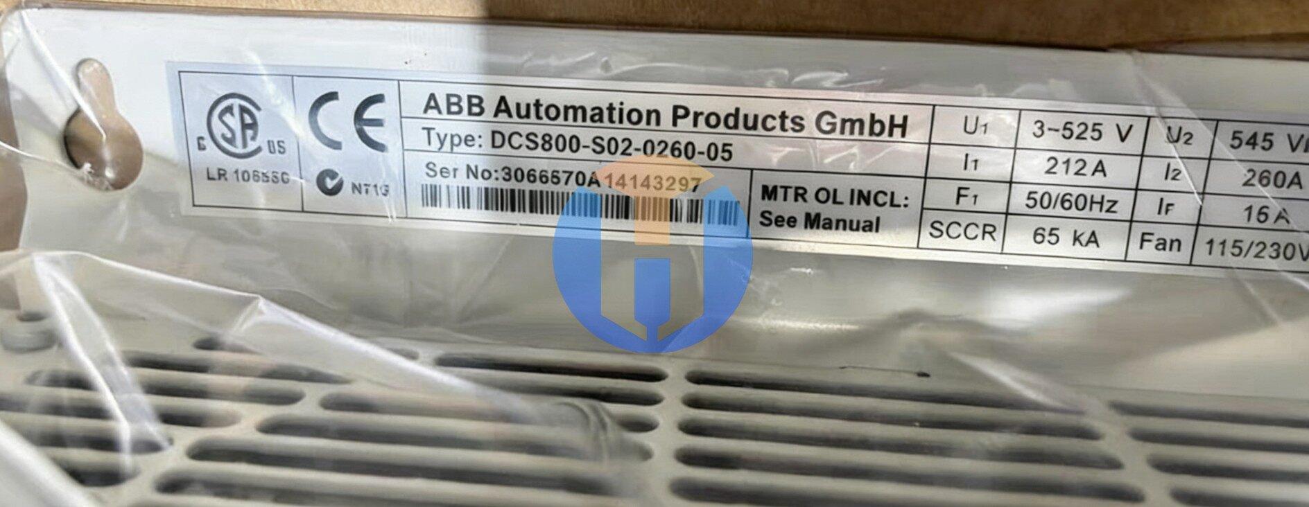 NEW OPEN BOX ABB DCS800-S02-0260-05 NEW OPEN BOX ABB DCS800-S02-0260-05 Industrial Automation Part - Image 1