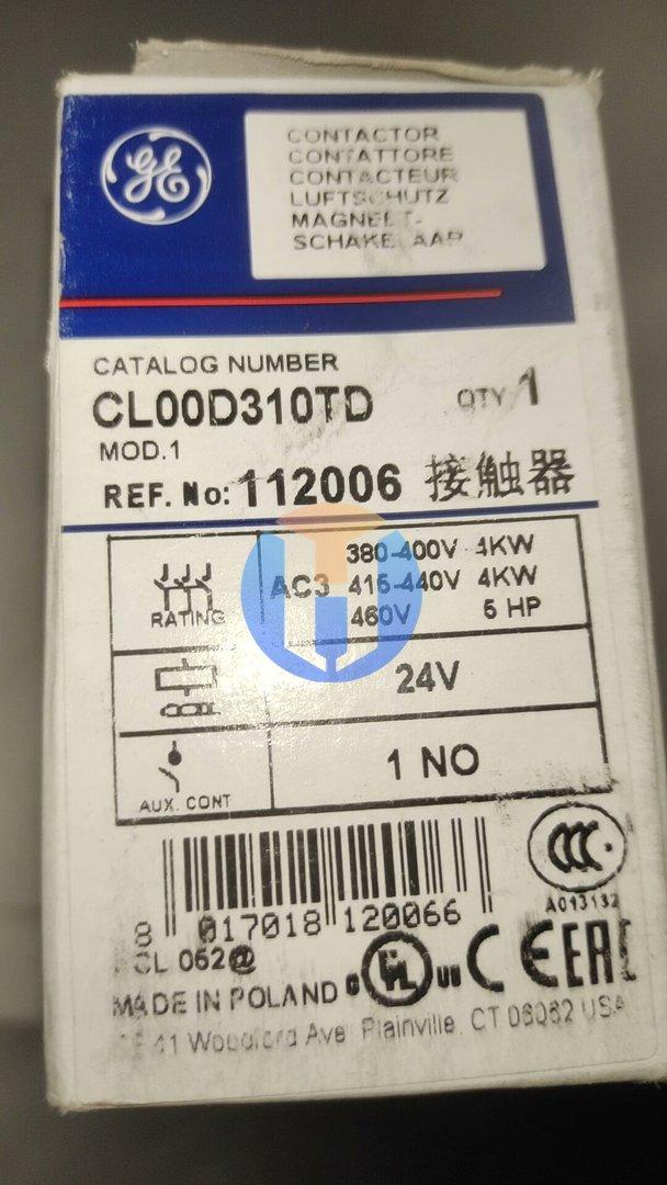 NEW General Electric CL00D310TD contactor NEW General Electric CL00D310TD contactor Industrial Automation Part - Image 1