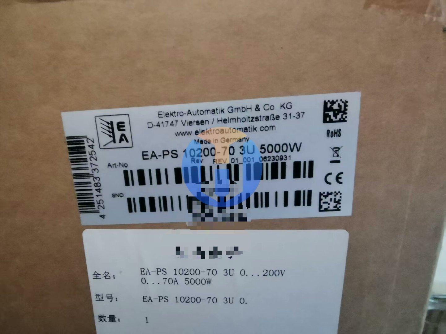NEW POWER SUPPLY EA-PS 10200-70 5KW NEW POWER SUPPLY EA-PS 10200-70 5KW Industrial Automation Part - Image 1