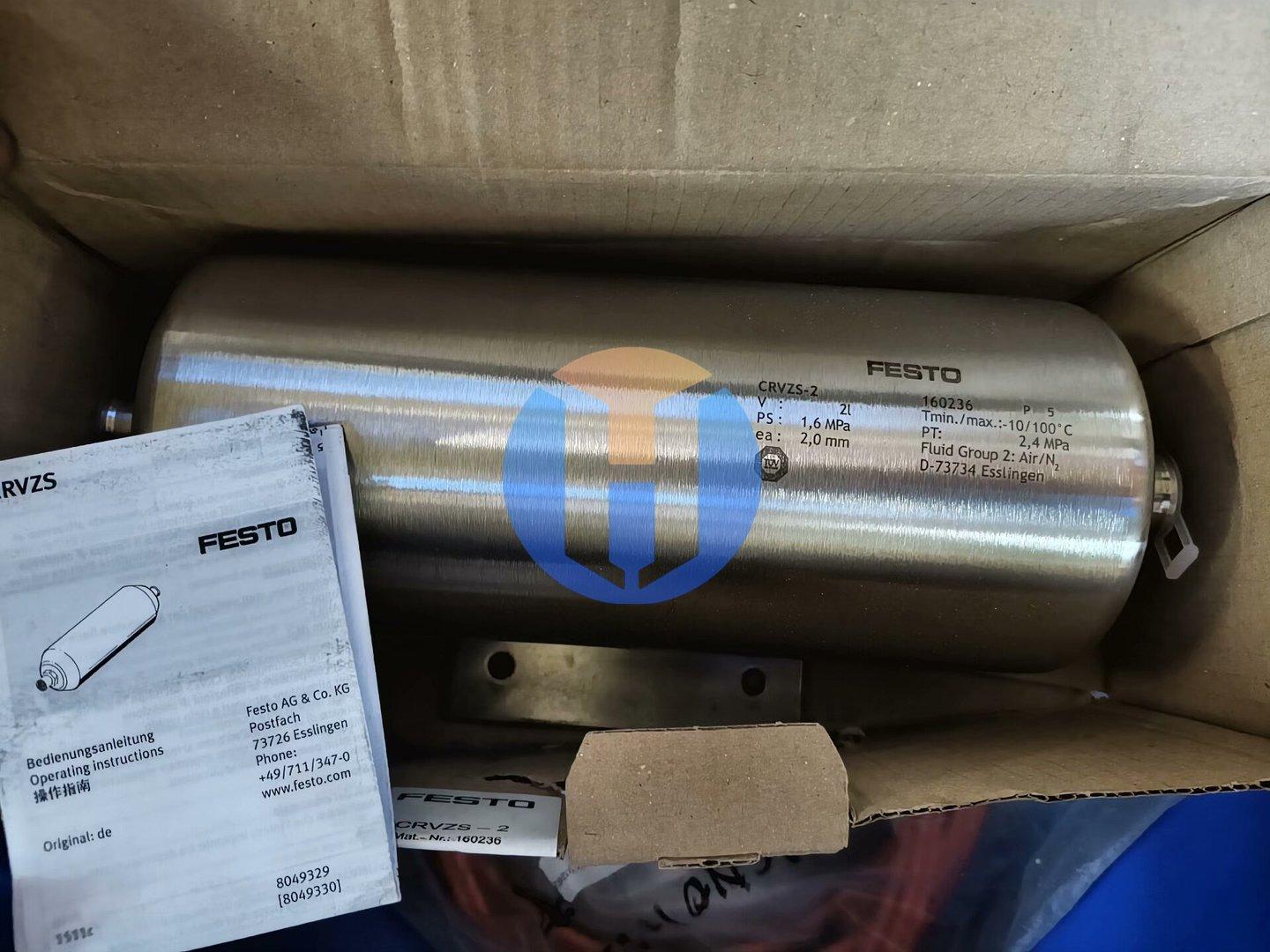 NEW Festo compressed air tank CRVZS-2 NEW Festo compressed air tank CRVZS-2 Industrial Automation Part - Image 1
