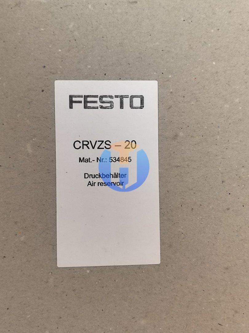 NEW Festo compressed air tank CRVZS-20 NEW Festo compressed air tank CRVZS-20 Industrial Automation Part - Image 1