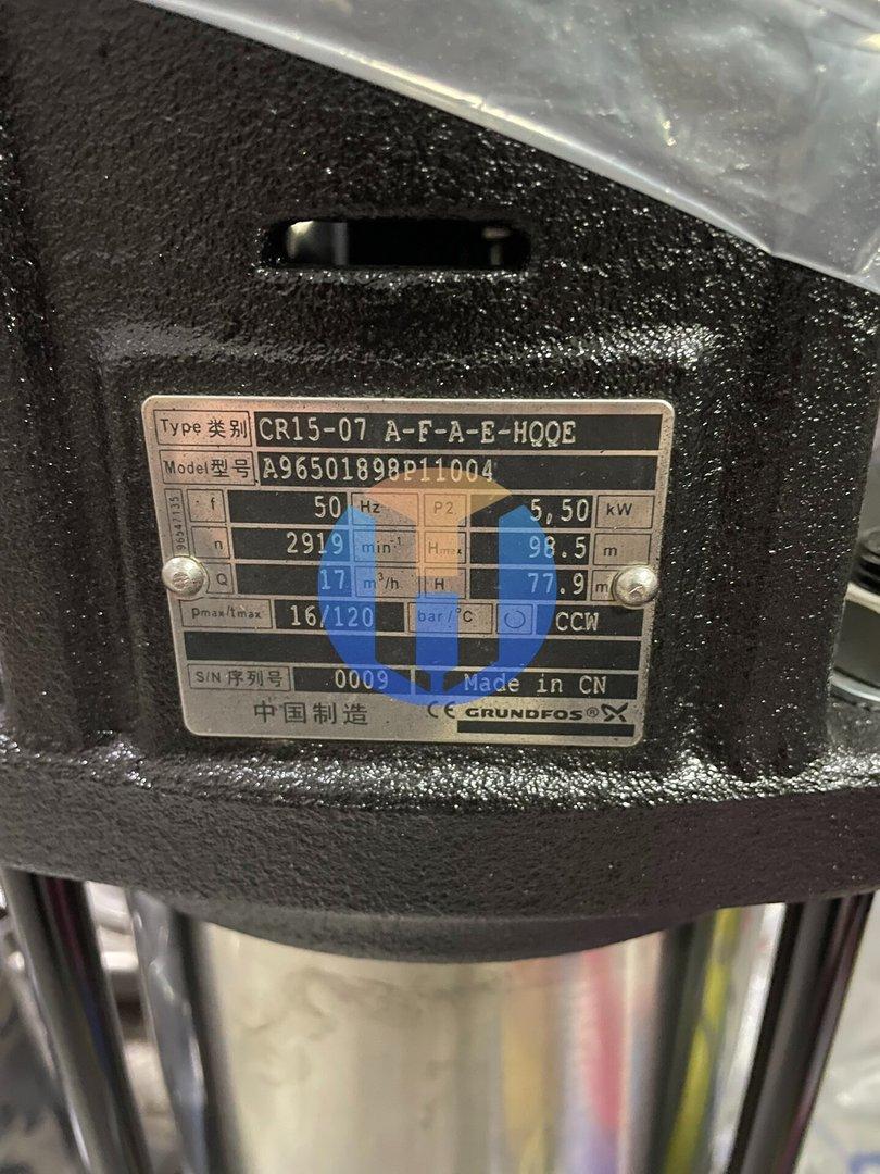 NEW GRUNDFOS CR15-07 A-F-A-E-HQQE NEW GRUNDFOS CR15-07 A-F-A-E-HQQE Industrial Automation Part - Image 1