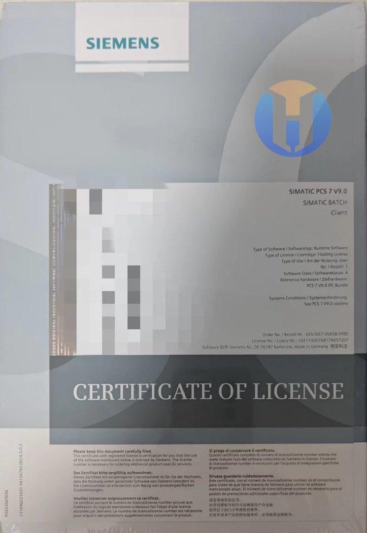 NEW SIEMENS PCS7 V9.0 Batch Client NEW SIEMENS PCS7 V9.0 Batch Client Industrial Automation Part - Image 1