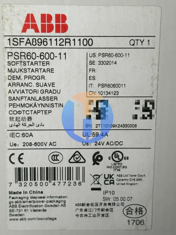 ABB Soft Starter psr60-600-11 ABB Soft Starter psr60-600-11 Industrial Automation Part - Image 1