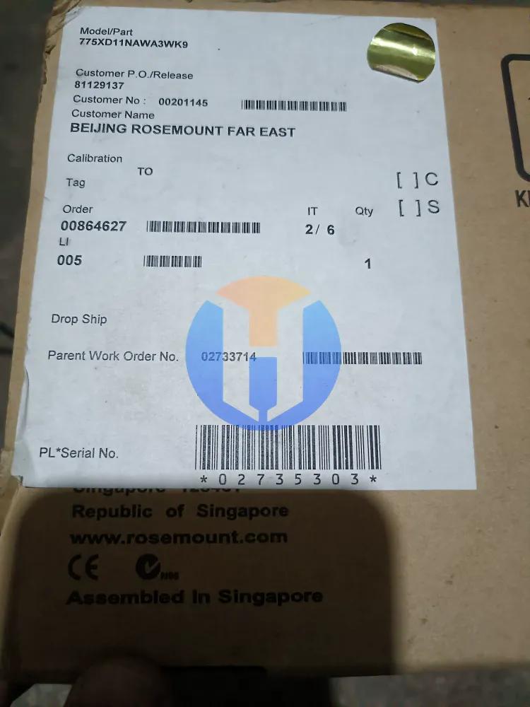 EMERSON 775XD11NAWA3WK9 EMERSON 775XD11NAWA3WK9 Industrial Automation Part - Image 1