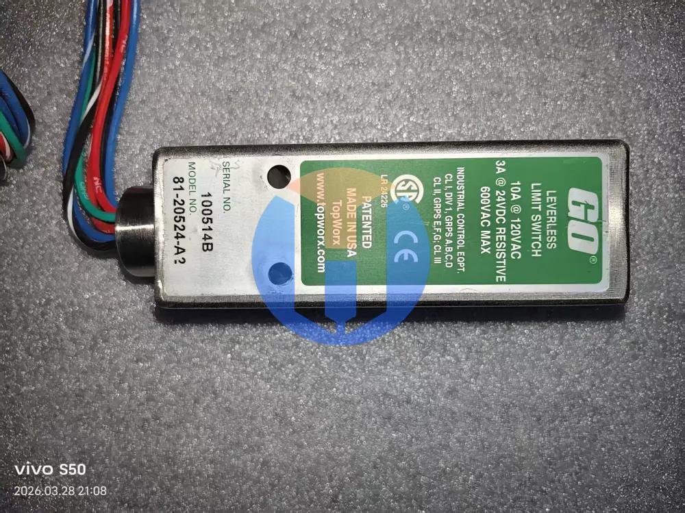 EMERSON TopWorx GO Switch 81 81-20524-A2 EMERSON TopWorx GO Switch 81 81-20524-A2 Industrial Automation Part - Image 1