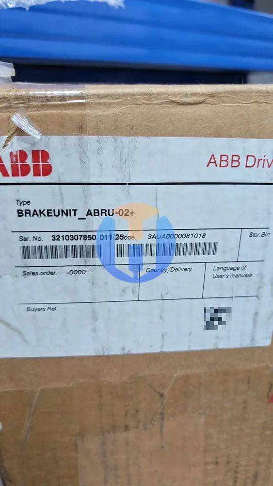 ABB BRAKEUNIT ABRU-02+ 3AUA000081018 ABB BRAKEUNIT ABRU-02+ 3AUA000081018 Industrial Automation Part - Image 1