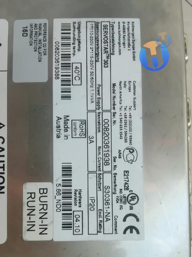 USED Kollmorgen S30361-NA USED Kollmorgen S30361-NA Industrial Automation Part - Image 1