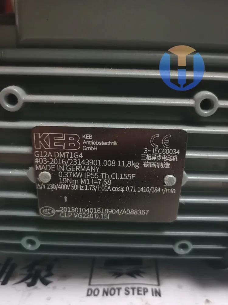 NEW KEB G12A DM71G4 3 phase asynchronous motor NEW KEB G12A DM71G4 3 phase asynchronous motor Industrial Automation Part - Image 1